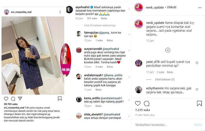 Suami Evi Masamba Ikut Komentar Soal Kontroversi Istri Dituding Hina Sarjana