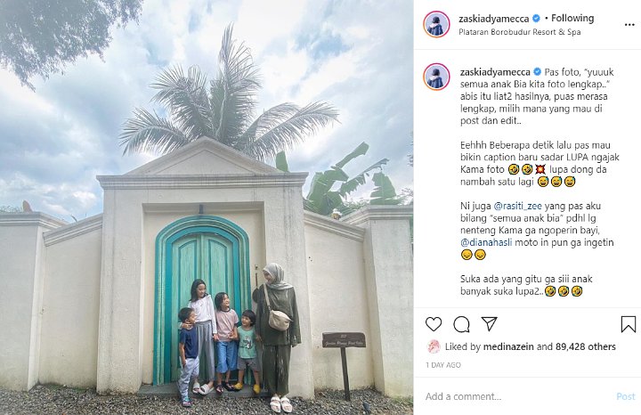 Kebanyakan Anak, Momen Zaskia Adya Mecca Lupakan Putra Bungsunya Disebut Mirip \'Home Alone\'