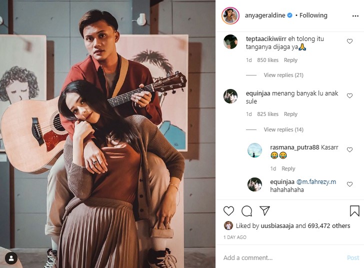 Pemotretan Bareng, Tangan Rizky Febian Ke Anya Geraldine Jadi Sorotan