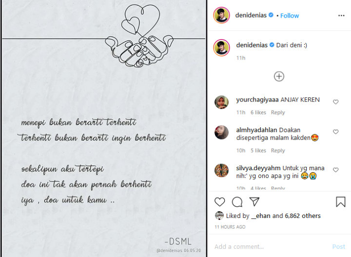 Doa Denias Ismail Curi Perhatian