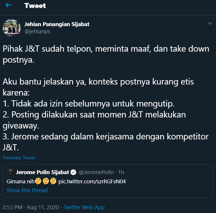Alasan Jerome Polin Protes Fotonya Diambil Tanpa Izin Terungkap