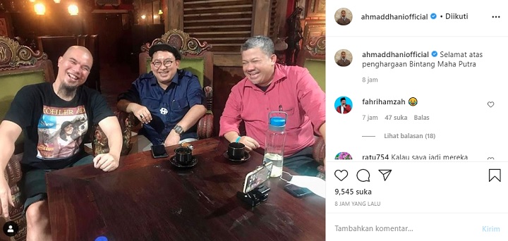 Ahmad Dhani \'Tertawakan\' Penghargaan Bintang Mahaputera