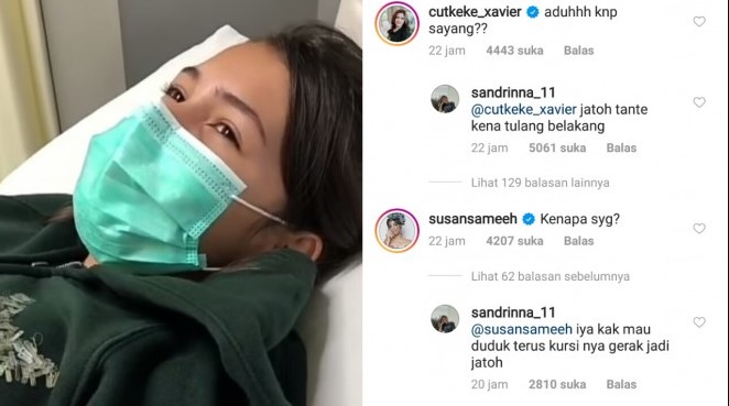 Sandrinna Michelle Alami Cidera Di Tulang Belakang, Begini Kronologinya