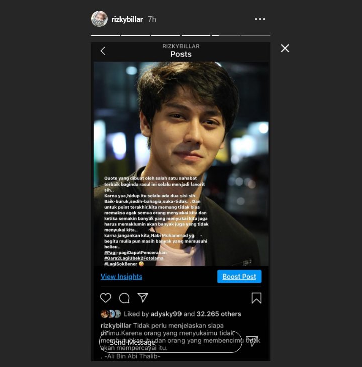 Rizky Billar Ngode Bodo Amat Tak Disukai Banyak Orang, Sindir Komentar Tak Setuju Rizki DA?