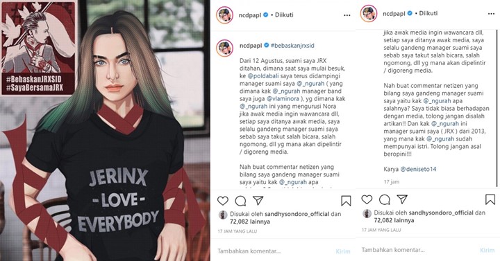 Nora Alexandra Bantah \'Selingkuh\' dengan Manajer Jerinx SID