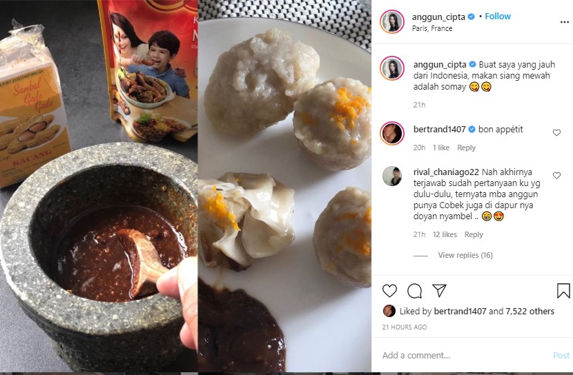 Anggun Sebut Siomay Jadi Makanan Paling Mewah Di Prancis