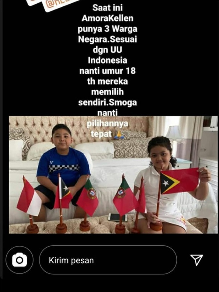 Krisdayanti Beber Kewarganegaraan Amora dan Kellen