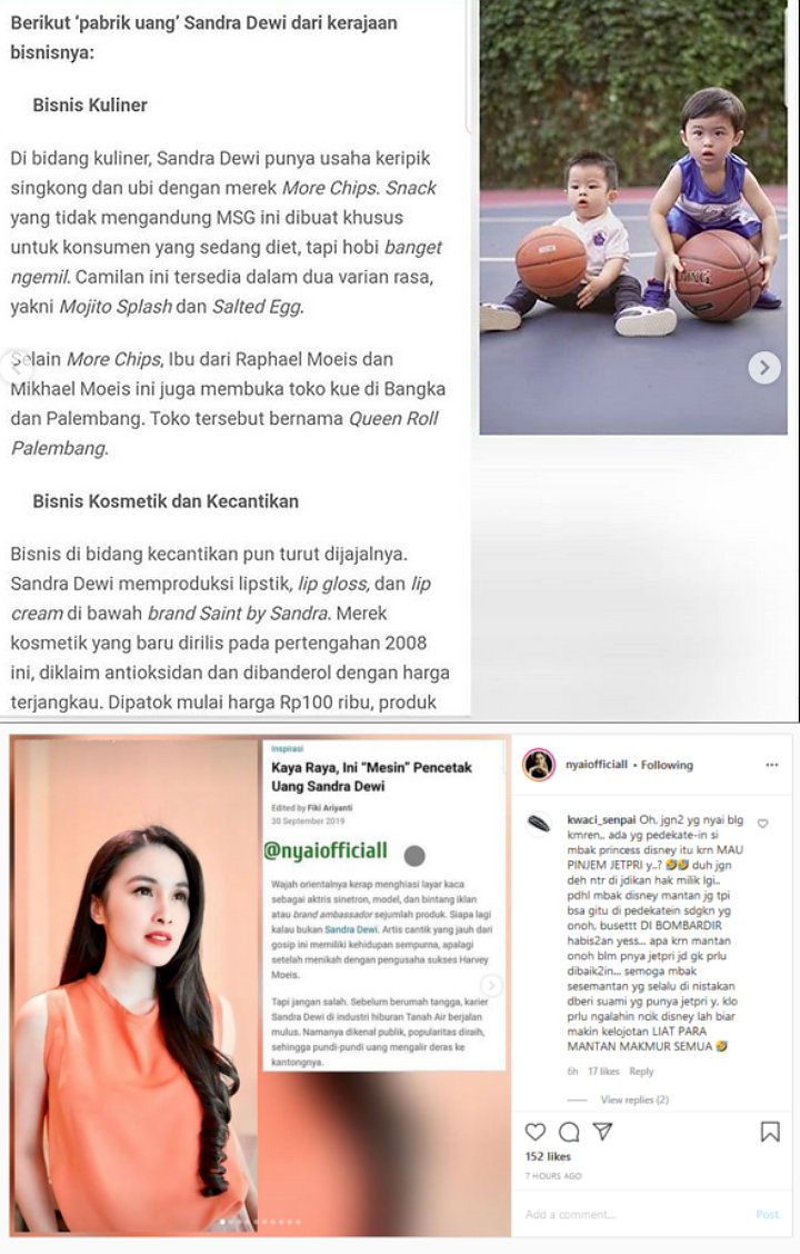Postingan Sandra Dewi
