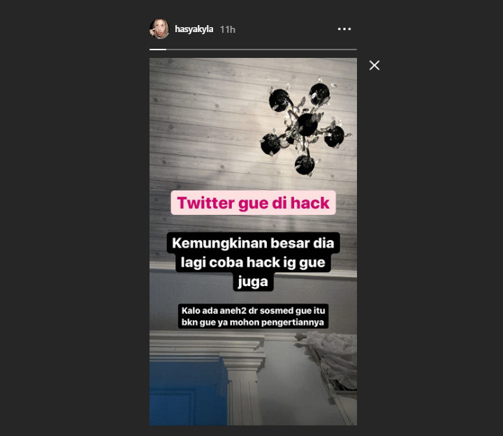 Haysa Kyla Buka Suara soal Akun Twitter Hilang