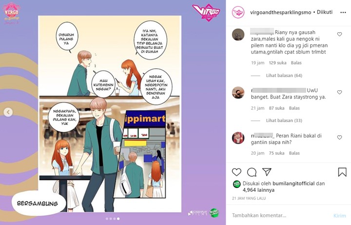 Dampak Video Skandal, Adhisty Zara Diminta Mundur dari Film \'Virgo and The Sparklings\'