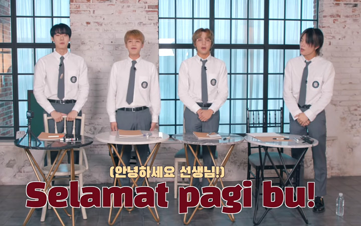 Empat Member NCT 127 Pakai Seragam SMA dan Belajar Bahasa Indonesia, Hasilnya Sereceh Ini