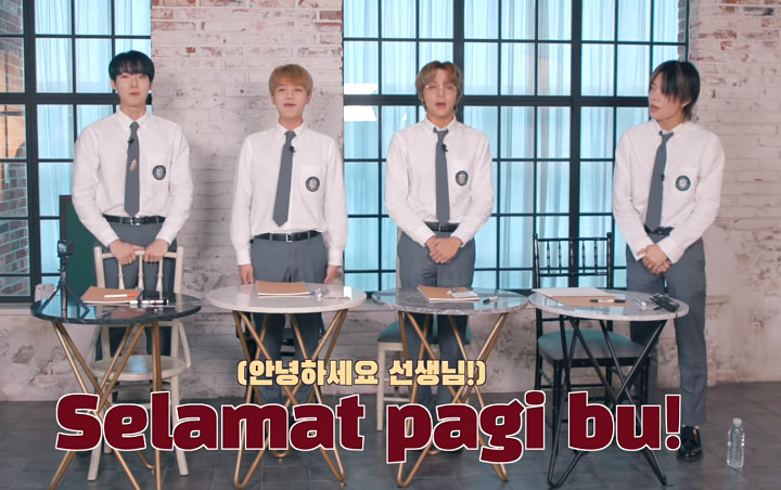 Empat Member Nct 127 Pakai Seragam Sma Dan Belajar Bahasa Indonesia Hasilnya Sereceh Ini