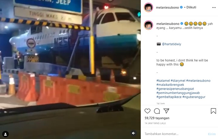 Melanie Subono Ragu Almarhum BJ Habibie Akan Bahagia Lihat Pesawat Karyanya Dimuseumkan
