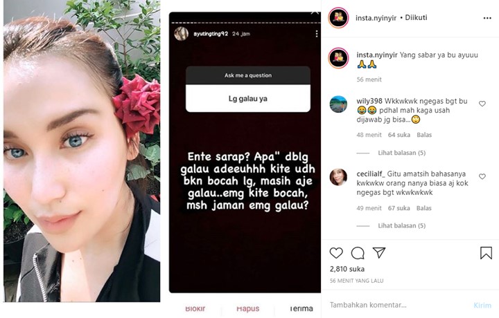 Ajak Netizen Ngobrol, Ayu Ting Ting Ngegas Saat Dituduh Lagi Galau