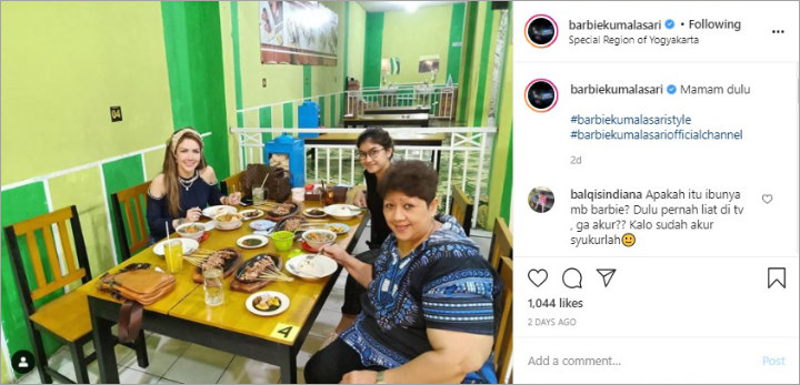 Barbie Kumalasari Pamer Foto Jalan-jalan Bareng Sang Ibu, Sudah Baikan?