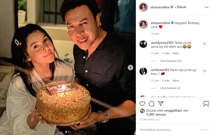 Elvia Cerolline Pamer Beri Kejutan Ultah, \'Pacar Baru\' Dibandingkan dengan Billy Syahputra