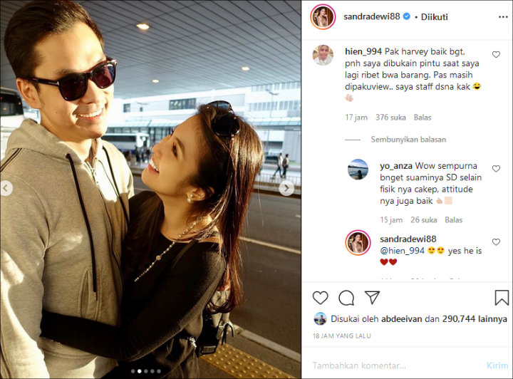 Postingan Sandra Dewi