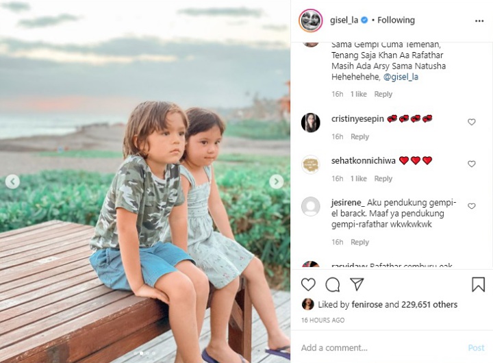 Ditaksir Rafathar, Gempi Putri Gisella Anastasia Malah Berduaan di Pantai Bareng El Barack
