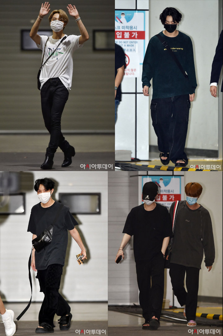 Gaya Santuy BTS Pulang Kerja Jadi Bahan Gosip