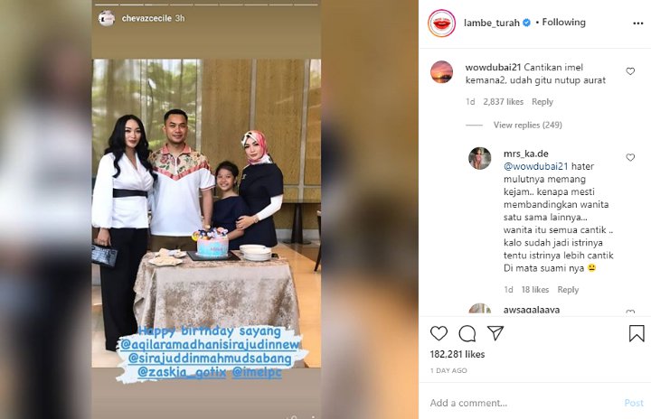 Gaya Busana Zaskia vs Imel
