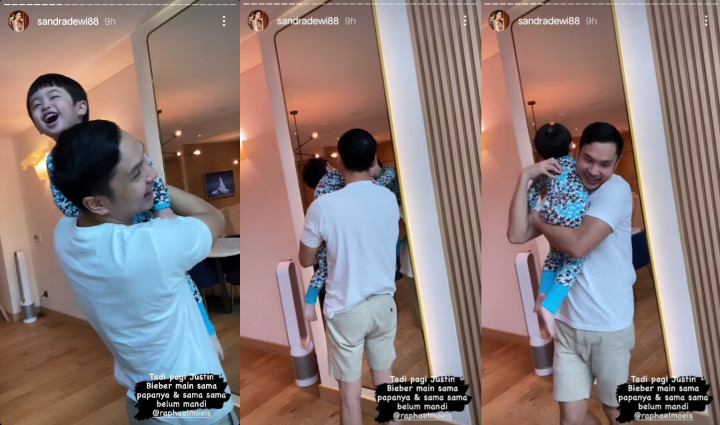 Sama-sama Belum Mandi, Raphael Girang Dipanggil Harvey Moeis Justin Bieber