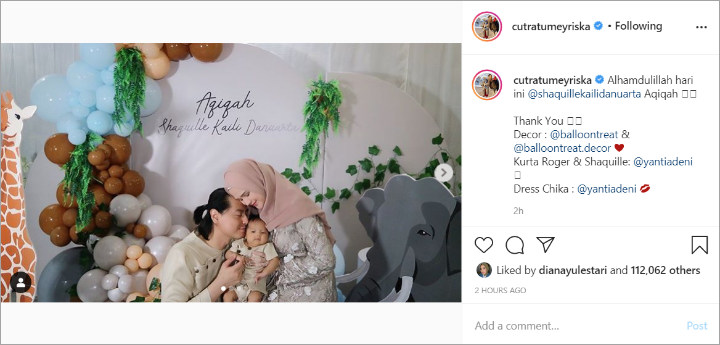 Datang ke Aqiqah Baby Shaquille, Potret Rukun Ayah Cut Meyriska dan Roger Danuarta Bikin Adem