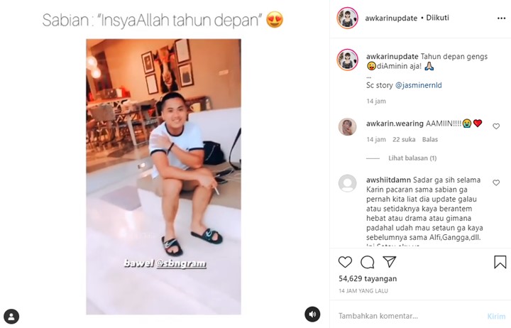 Awkarin dan Sabian Bakal Nikah Tahun Depan?