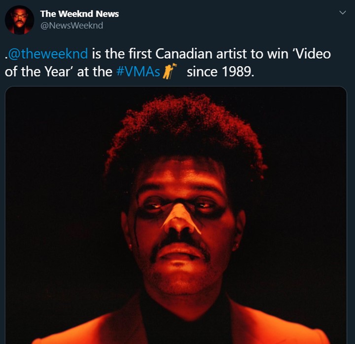The Weeknd Menang \'Video of The Year\', Artis Kanada Pertama Sejak 1989