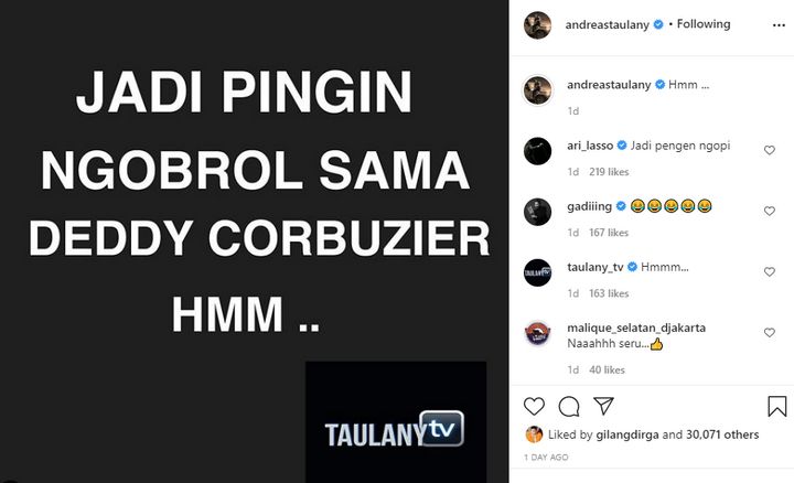 Andre Taulany Dihujat Gara-Gara Singgung Betrand Peto Anak Pungut