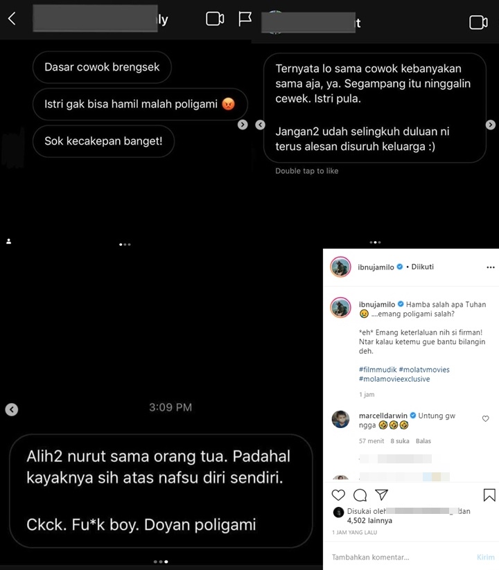 Ibnu Jamil Disebut Sok Kecakepan dan Dituding Selingkuh Gara-gara Film \'Mudik\'