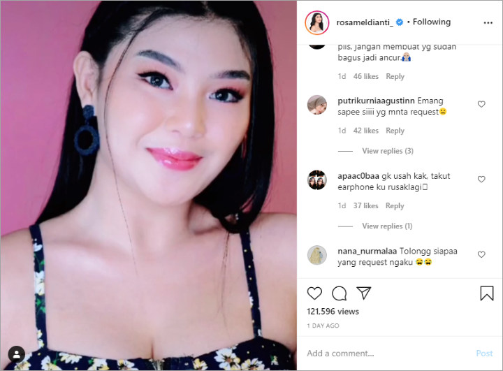 Rosa Meldianti Bakal Cover Lagu \'Ice Cream\' Milik BLACKPINK, Netizen Auto Panik