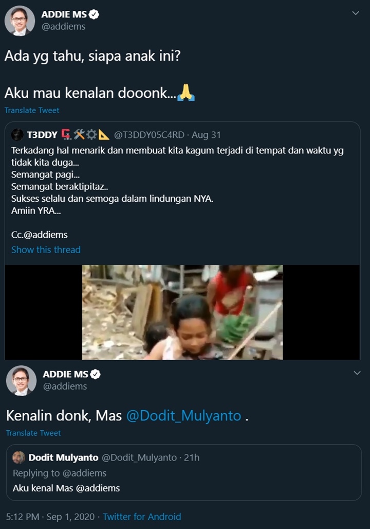 Addie MS Ingin Ketemu Gadis Pemain Biola yang Viral, Dodit Mulyanto Ternyata Kenal