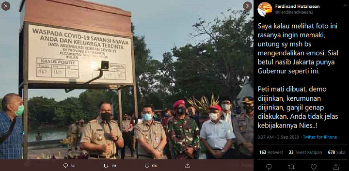 Resmikan Peti Tugu Mati, Anies Baswedan Tuai Sindiran Pedas