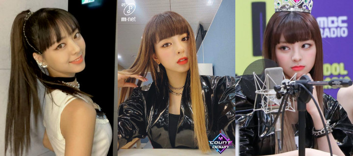 Visual Yuna ITZY Dengan dan Tanpa Poni Dibandingkan 1
