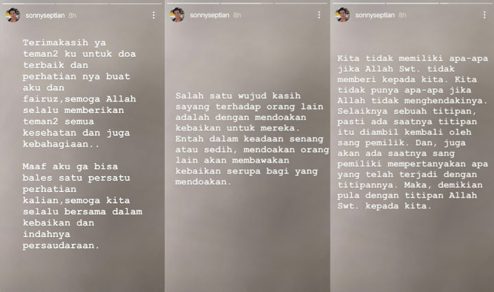 Sonny Septian Kabarkan Kondisi Fairuz A. Rafiq Usai Keguguran, Potret Tidur Pulas Bikin Terenyuh