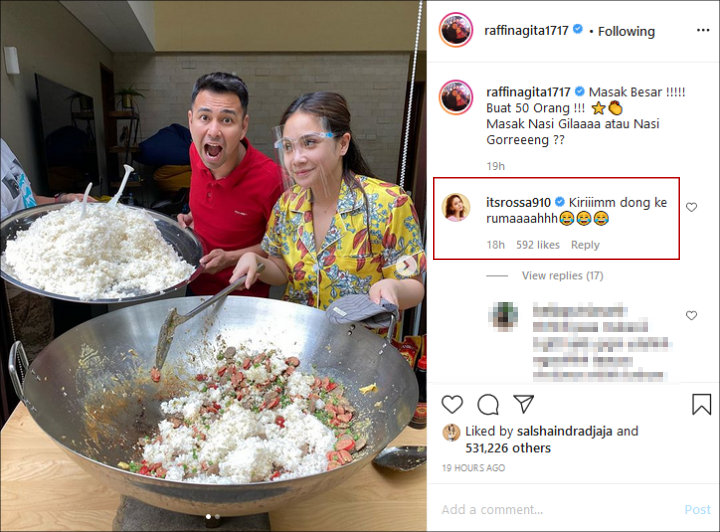 Aksi Raffi dan Nagita Slavina Masak Besar Bikin Melongo, Komentar \'Ngiler\' Rossa Jadi Sorotan