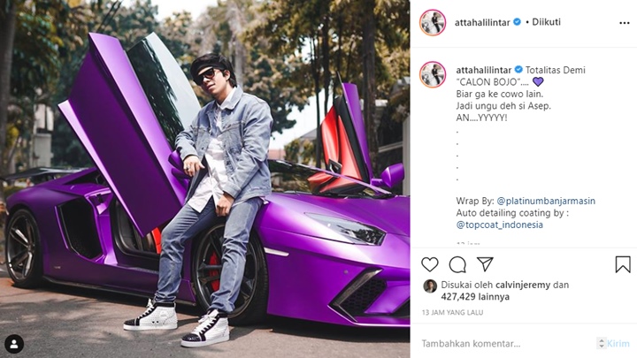 Atta Halilintar Ubah Warna Mobil Demi Calon Istri Ramai \'Diledek\' Bucin