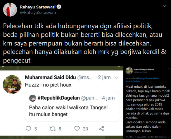 Rahayu Saraswati Buka Suara Soal Cuitan \'Paha Mulus\' yang Diduga Pelecehan Seksual