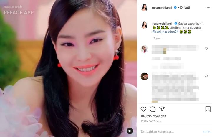 Rosa Meldianti Ikutan Tren Edit Video \'Ice Cream\' BLACKPINK