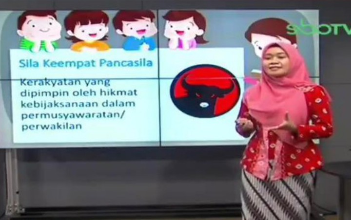 Dispendik Minta Maaf Soal Logo Pdip Jadi Lambang Sila Ke 4 Pancasila Di Program Belajar Daring
