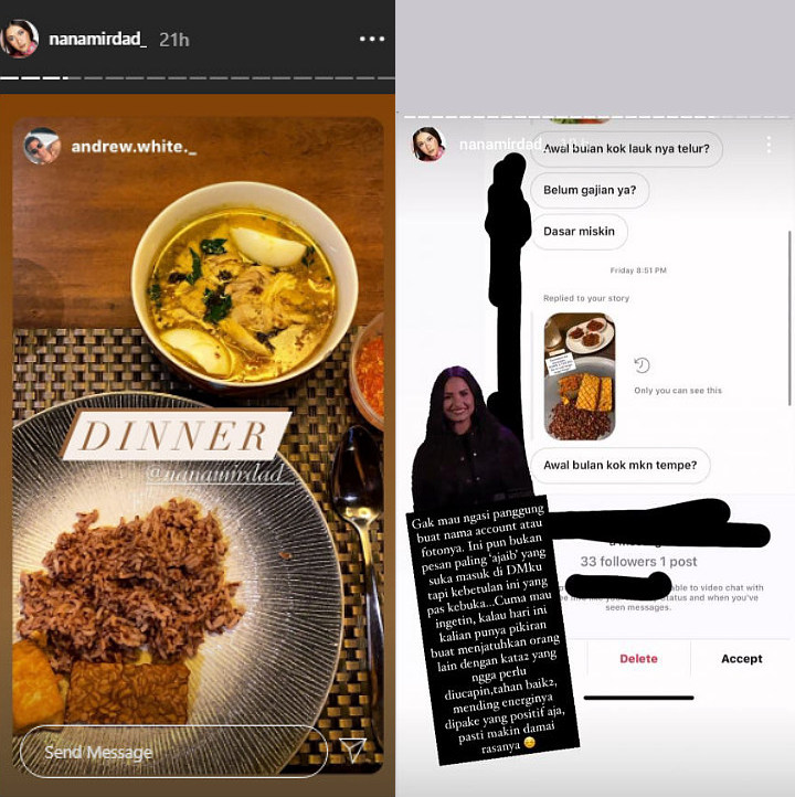 Nana Mirdad Tanggapi Sindiran Miskin Gara-Gara Makan Tempe dan Telur di Awal Bulan