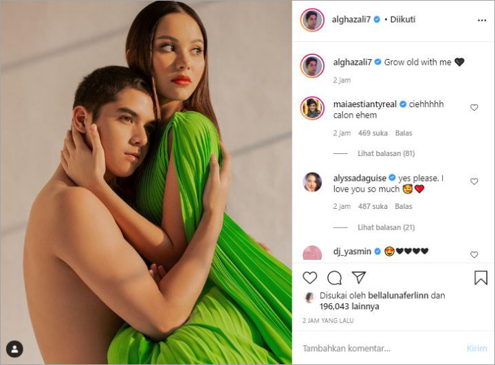 Al Ghazali Telanjang Dada Sambil Peluk Mesra Alyssa Daguise, Ini Reaksi Maia Estianty