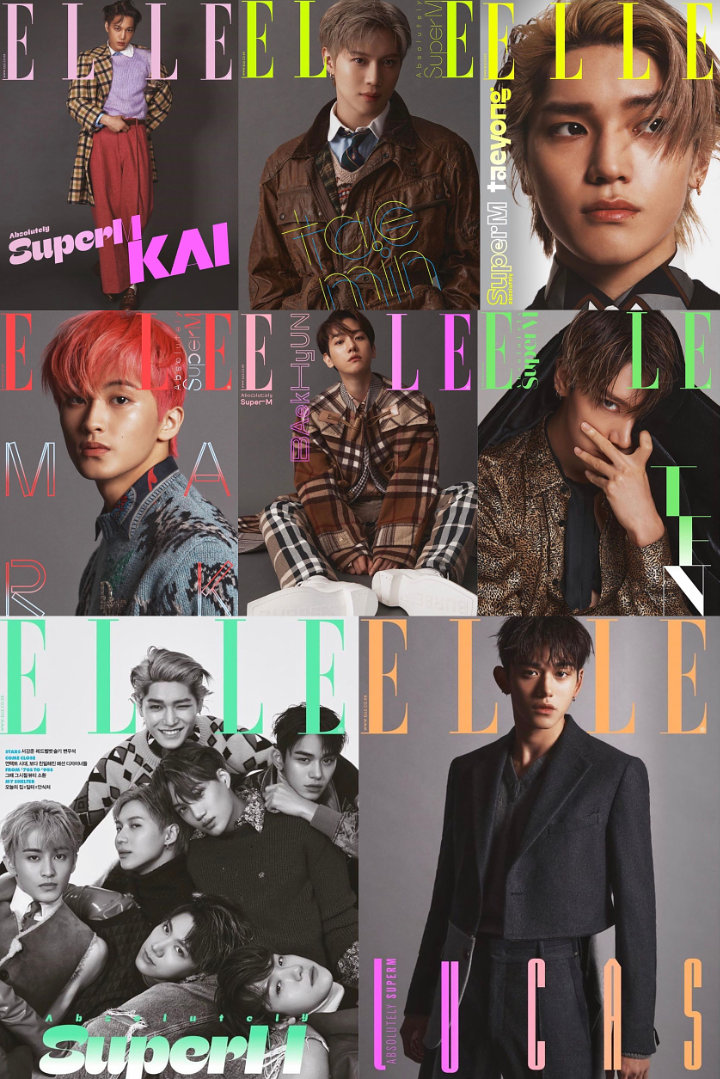 SuperM Jadi Model Sampul ELLE, Visual Taeyong Dkk Bikin Takjub