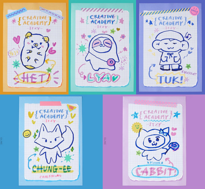Itzy Ciptakan Karakter Imut Dan Orisinil Untuk Kolaborasi Dengan Line Mana Paling Lucu
