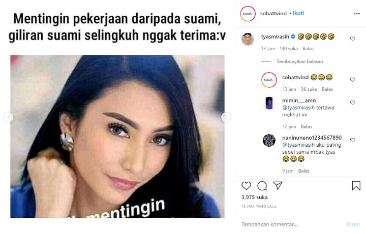 Meme Soal Perannya Di \'Suara Hati Istri\' Viral, Tyas Mirasih Beri Reaksi Ini