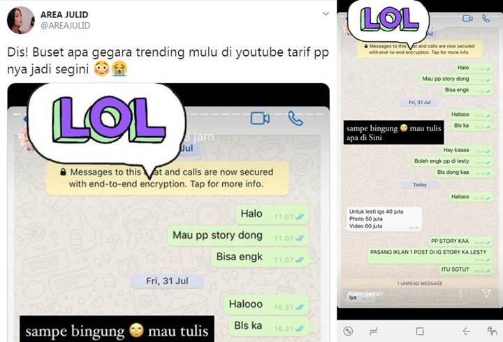 Sering Jadi Trending, Lesti Andryani Kini Pasang Tarif Endorse Fantastis?
