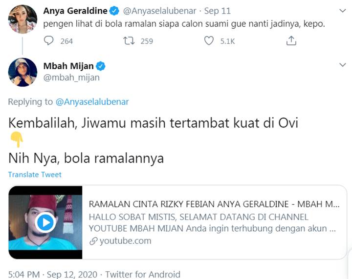 Anya Geraldine Ingin Tahu Calon Suaminya, Begini Ramalan Mbah Mijan
