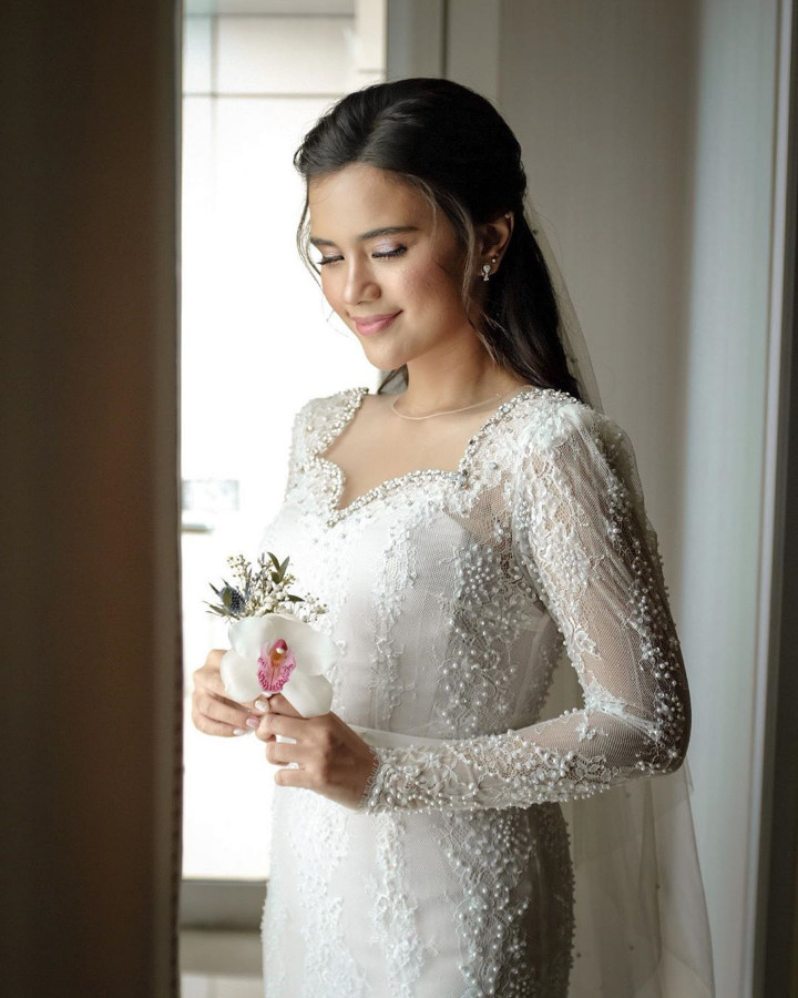 Kecantikan Audi Marissa di Hari Pernikahan