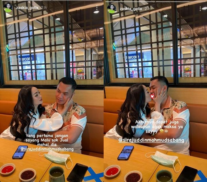  Zaskia Gotik Bumil Cantik Berhasil Paksa Sang Suami Ciuman Bibir di Depan Umum