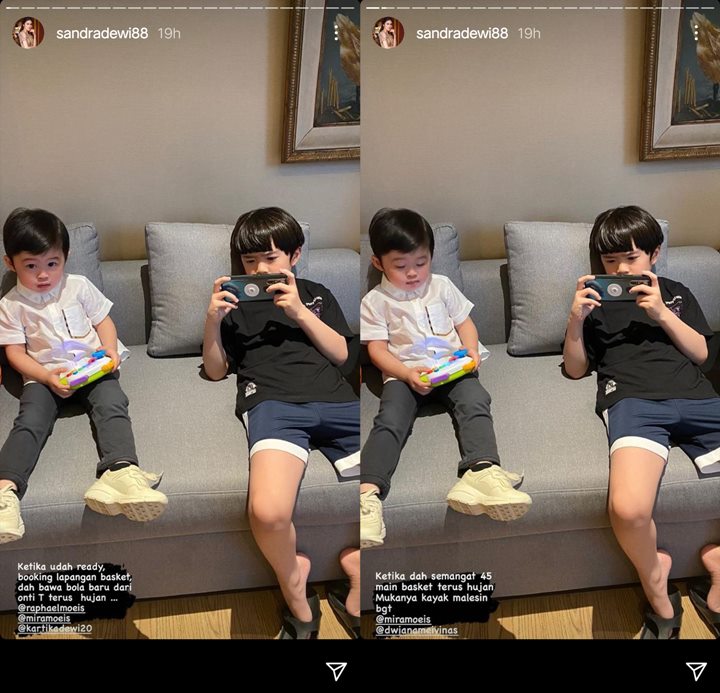 Ekspresi Ngambek Raphael Moeis Putra Sandra Dewi Saat Gagal Main Basket Bikin Gemes